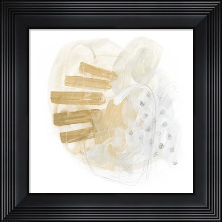 Framed Saffron Energy I Print