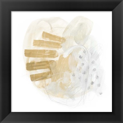 Framed Saffron Energy I Print