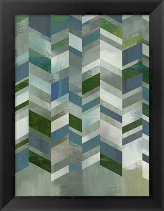 Framed Ocean Elements I Print