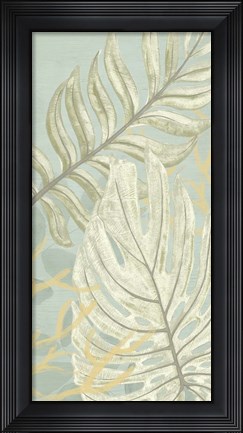 Framed Palm &amp; Coral Panel II Print