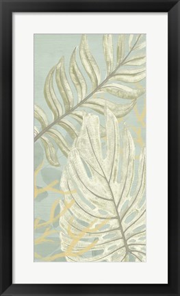 Framed Palm &amp; Coral Panel II Print