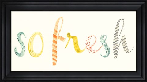 Framed Fresh &amp; Clean I Print