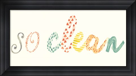 Framed Fresh &amp; Clean II Print
