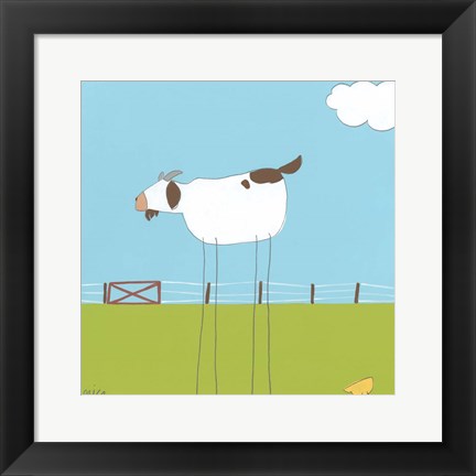 Framed Stick-leg Goat II Print