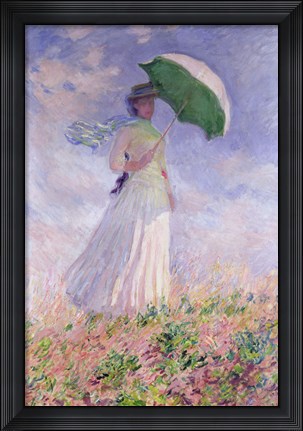 Framed Woman with a Parasol turned to the Right, 1886 Print