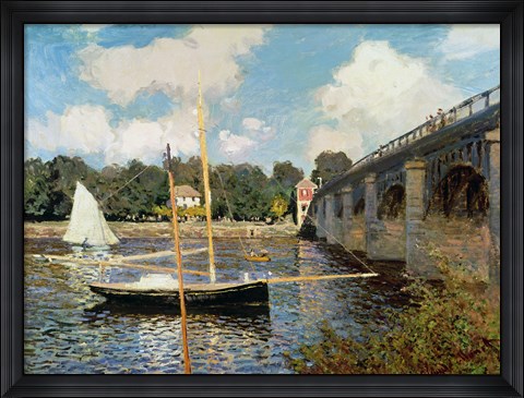 Framed Seine at Argenteuil Print