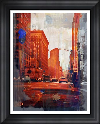 Framed NY Downtown 14 Print