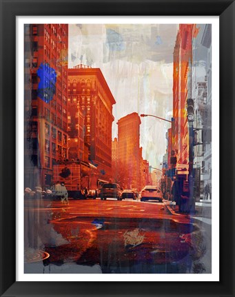 Framed NY Downtown 14 Print