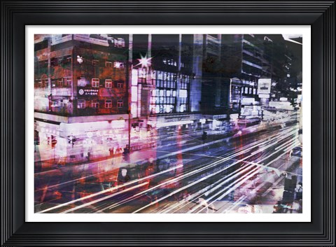 Framed Hong Kong Streets 8 Print
