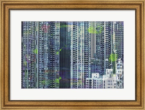 Framed Hong Kong Sky 6 Print