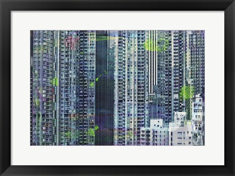 Framed Hong Kong Sky 6 Print