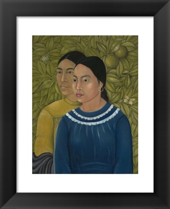 Framed Dos Mujeres (Salvadora y Herminia), 1928 Print