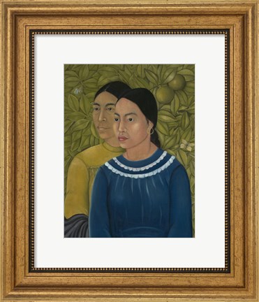 Framed Dos Mujeres (Salvadora y Herminia), 1928 Print