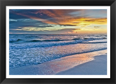 Framed Sunset Reflections Print