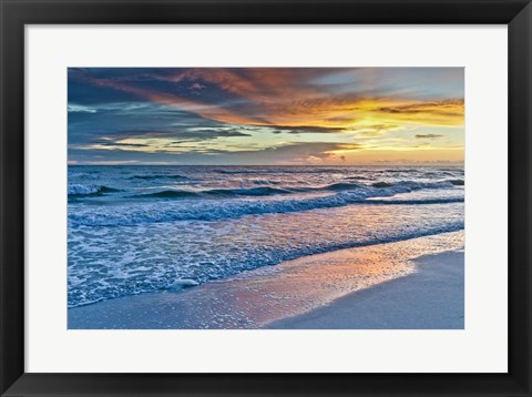 Framed Sunset Reflections Print