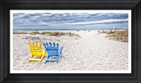 Framed Beaching It Print