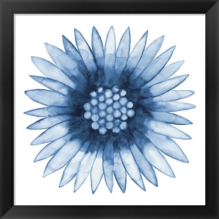 Framed Blue Daisy Print