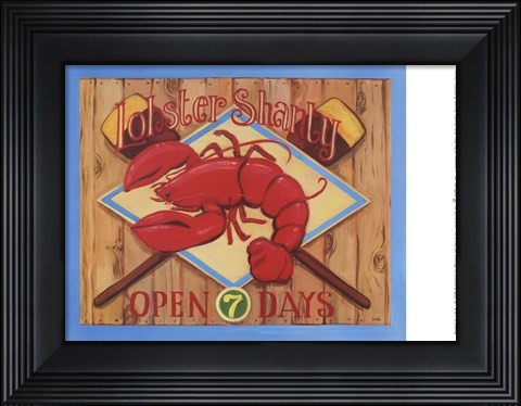 Framed Lobster Shanty Print