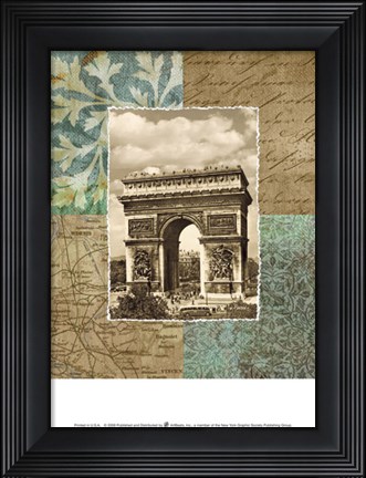 Framed Paris Scrapbook I Print