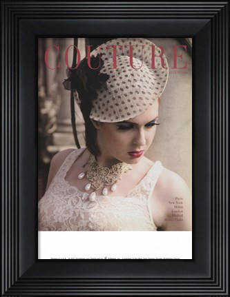 Framed Couture August 1956 Print