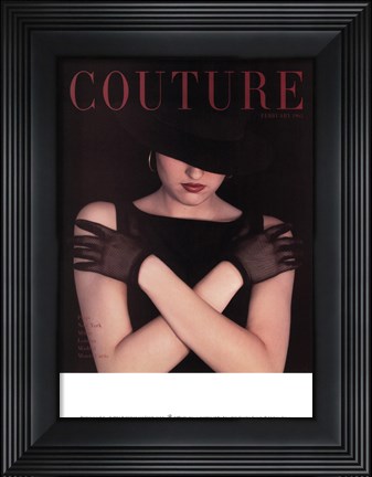 Framed Couture February 1963 Print