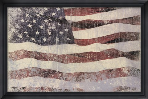 Framed Old Glory Print