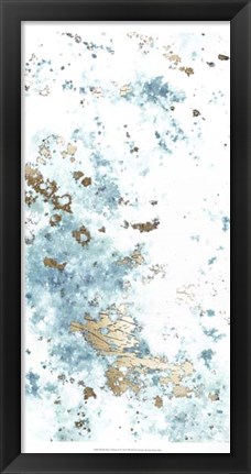 Framed Blue Nebula II - Metallic Foil Print