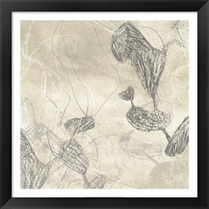 Framed Graphite Inversion III Print