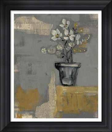 Framed Floral Salon I Print