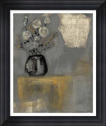 Framed Floral Salon II Print