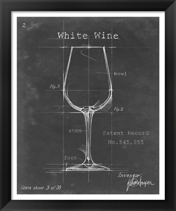 Framed Barware Blueprint IV Print