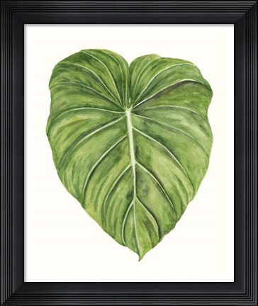 Framed Tropical Breeze Leaves II Print