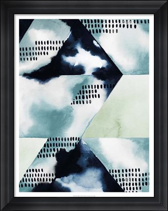 Framed Blue Billow I Print