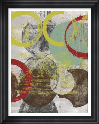 Framed Layers &amp; Circles I Print