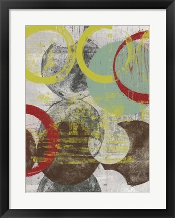 Framed Layers &amp; Circles I Print