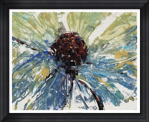 Framed Blue Splash II Print