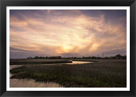 Framed Low Country Sunset I Print