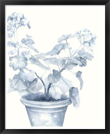 Framed Blue Geranium I Print