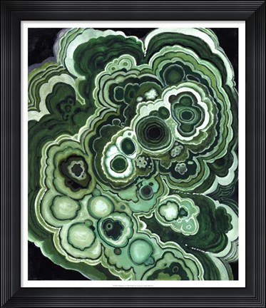 Framed Malachite I Print