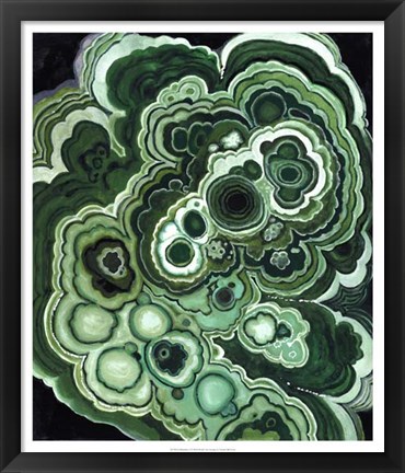 Framed Malachite I Print