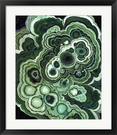 Framed Malachite I Print