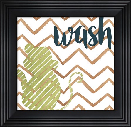 Framed Jungle Bath II Print