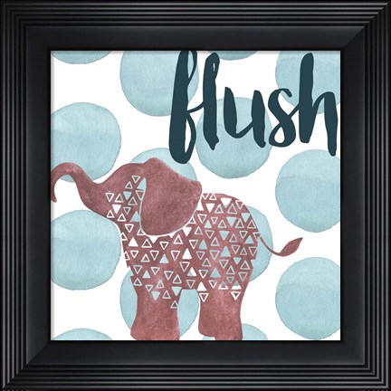 Framed Jungle Bath III Print