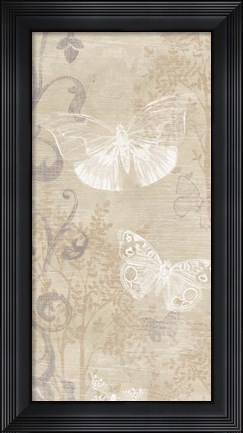 Framed Butterfly Forest I Print