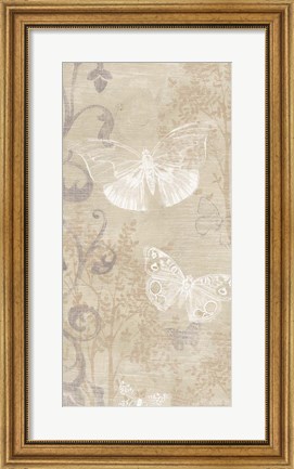 Framed Butterfly Forest I Print