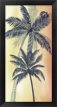 Framed Vintage Palms II Print