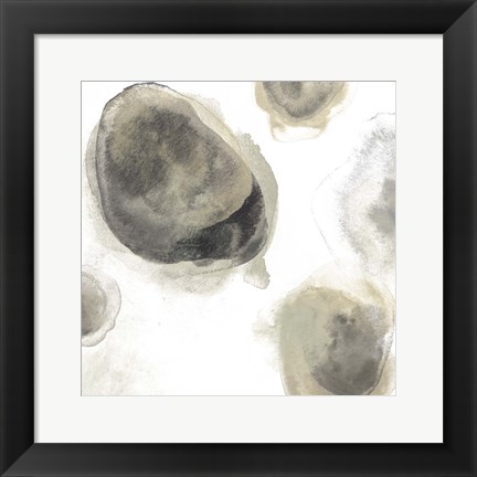 Framed Water Stones IV Print