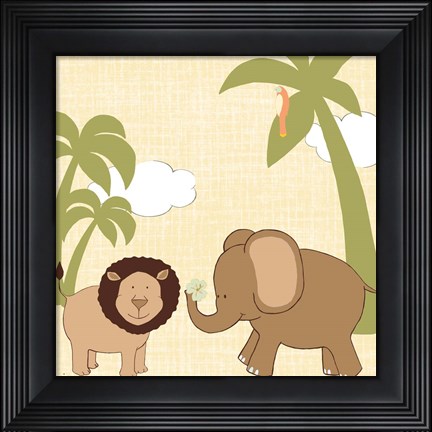 Framed Baby Jungle IV Print
