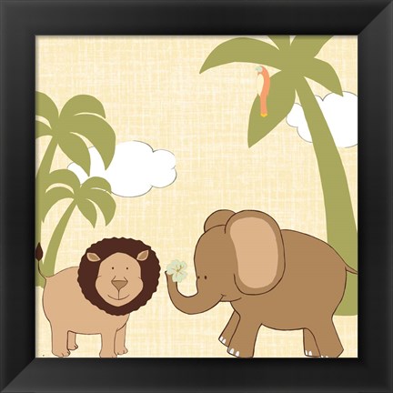 Framed Baby Jungle IV Print