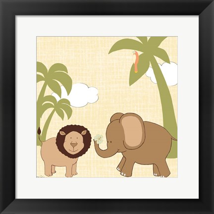 Framed Baby Jungle IV Print